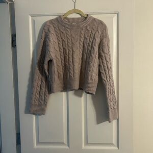 a new day Women's Cable Knit Sweater - Light Purple